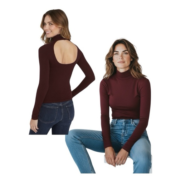 Free People Like I Do Turtleneck Top - Picture 1 of 9